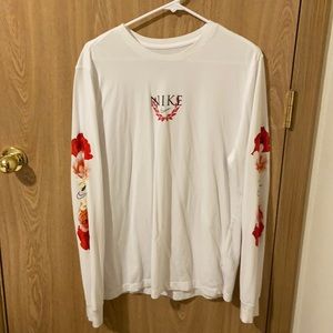 Nike floral long sleeve shirt
